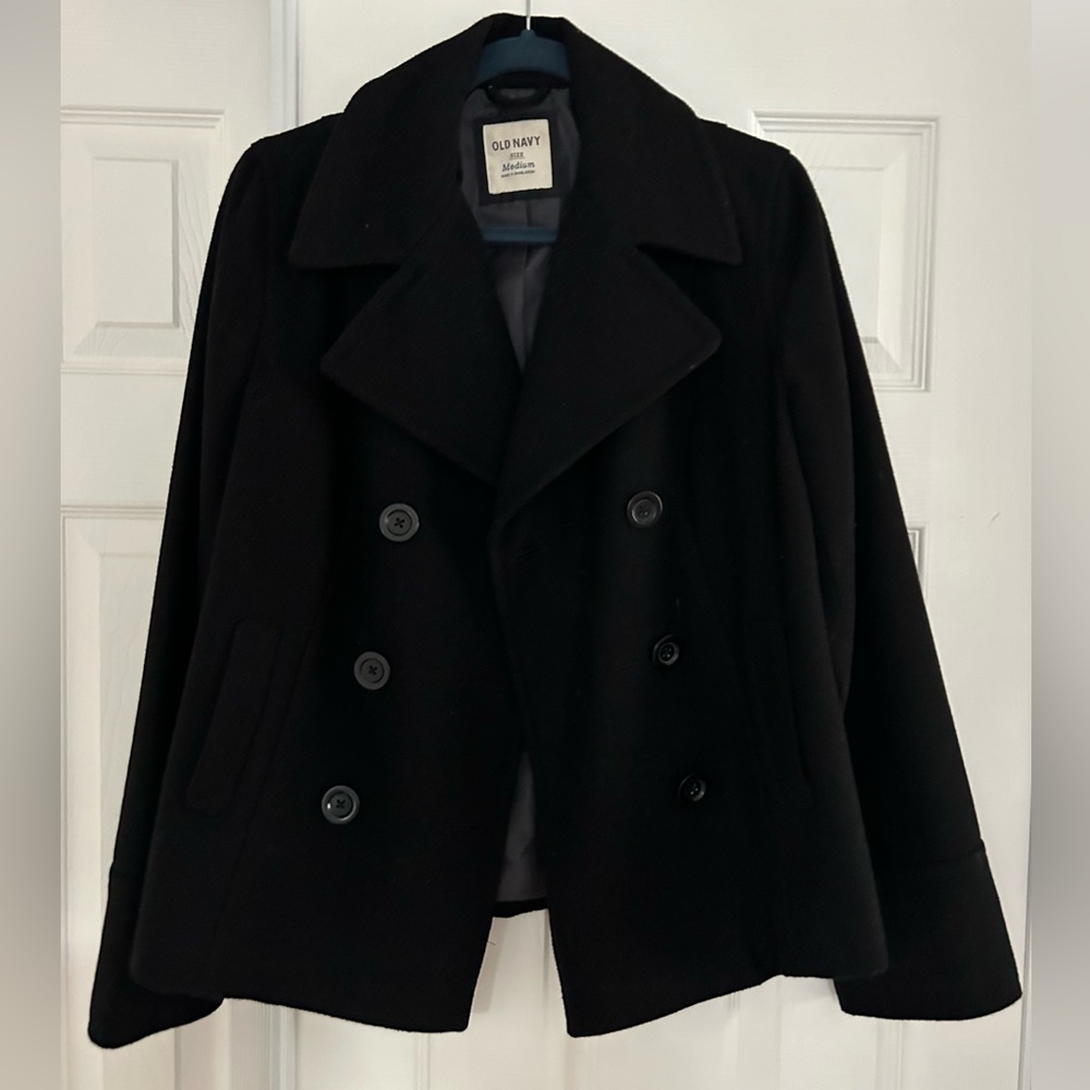 Women’s Black Pea Coat